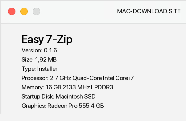 7 zip for mac